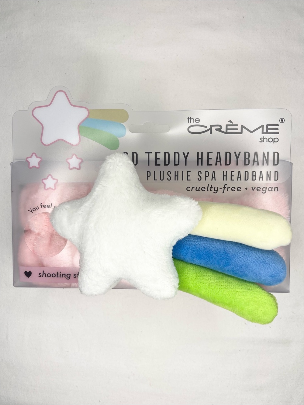 The Crème Shop 3D Teddy Headband Plushie Spa Shooting Star